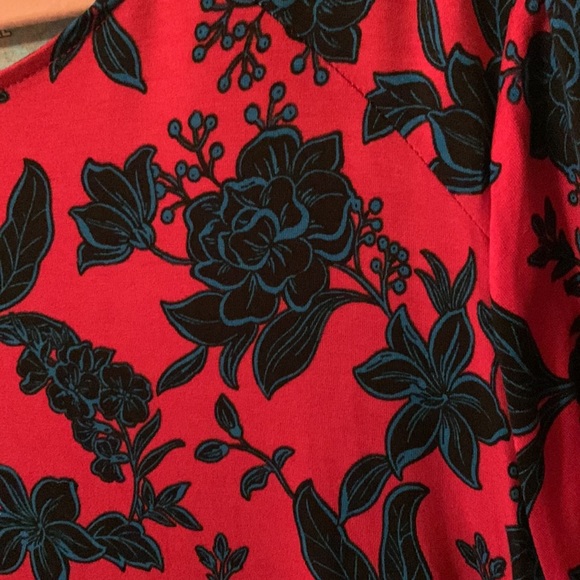 NWT Time and Tru red, black & blue dress w/pockets XXL(20) or XXXL(22) - Picture 5 of 15